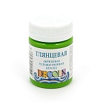 Краска акриловая " Decola " 50мл глянцевая зеленая средняя