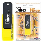 Флеш-диск " Mirex " 16GB City желтый USB 2.0