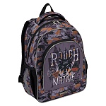 Рюкзак " Erich Krause " 39х28х14 см ErgoLine 15L Rough Native, серый, эргономичная спинка, 1 отделение, большой внешний карман на молнии, 2 боковых кармана на резинке, усиленное дно, светоотражающие элементы, регулируемые лямки