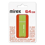 Флеш-диск " Mirex " 64GB Line зеленый USB 2.0