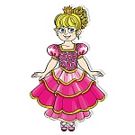 Украшение " Мир поздравлений " 988 Движ-декор Принцесса, 110*75см