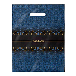 Пакет ПЭ " Интерпак " с вырубной ручкой ПВД, 30*37см 90мкм Дамаск