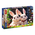 Пазлы " Hatber " 500эл Premium Беленькие ушки 48*33см, в наборе: постер, клей 85г, шпатель, картонная упаковка