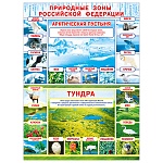 Плакат " Мир поздравлений " 941 А2 Природные зоны РФ: Арктическая пустыня/Тундра