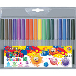 Фломастеры " deVente " Cosmo 18цв круглые, вентилируемый колпачок, ПВХ упаковка, европодвес