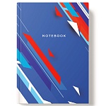 Записная книжка А5 интегральная 128л " Академия Групп " Триколор, клетка, обложка - матовый ламинированный картон, выборочный УФ-лак, офсет, сшивка