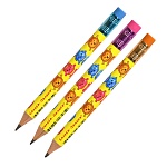 Карандаш ч/гр " Каляка-Маляка " Джамбо мультики НВ с ластиком, круглый, деревянный, заточенный, пластиковый тубус