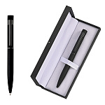 Ручка шариковая " Mazari " Murky B, синяя, 0,7мм, сменный стержень 99мм, пулевидный пишущий узел, поворотный механизм, металлический корпус, упаковка - футляр