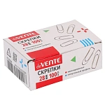 Скрепки " deVente " 28мм никелированные 100шт картонная коробка