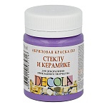Краска акриловая стекло/керамика " Decola " 50мл фиолетовая светлая