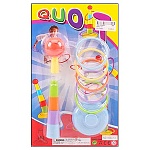 Кольцеброс " Quoit " в наборе: основание 16,5*5см, кольца 5шт, картонный блистер 28,4*16,9см, европодвес