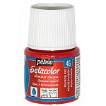 Краска по ткани " Pebeo " Setacolor мерцающая 45мл страстный красный