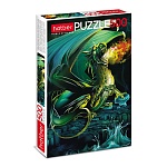Пазлы " Hatber " 500элементов Изумрудный дракон 33*48см, картонная упаковка