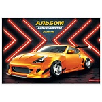 Альбом А4 20л " Академия Групп " Оранжевая машина, на скобе, обложка- мелованный картон, УФ-лак, блок- офсет 100г/м2